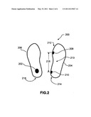 Pedometer with shoe mounted sensor and transmitter diagram and image