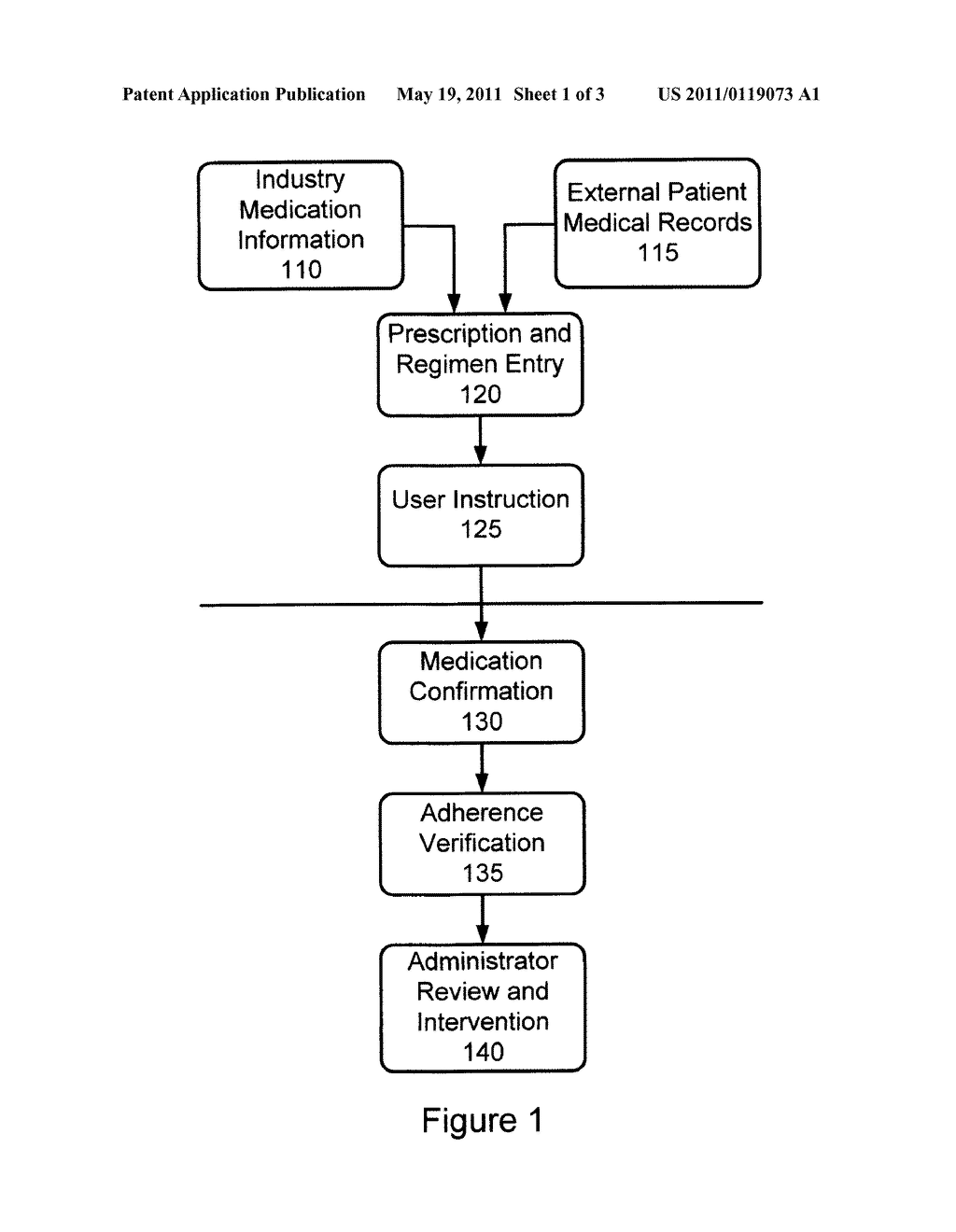 Method and Apparatus for Verification of Medication Administration Adherence - diagram, schematic, and image 02