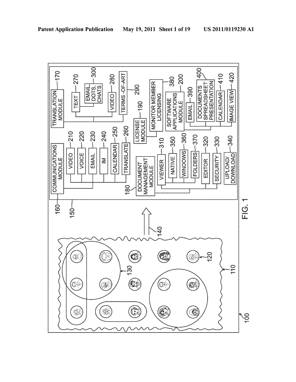 Method for automatically associating contacts in an online social network - diagram, schematic, and image 02