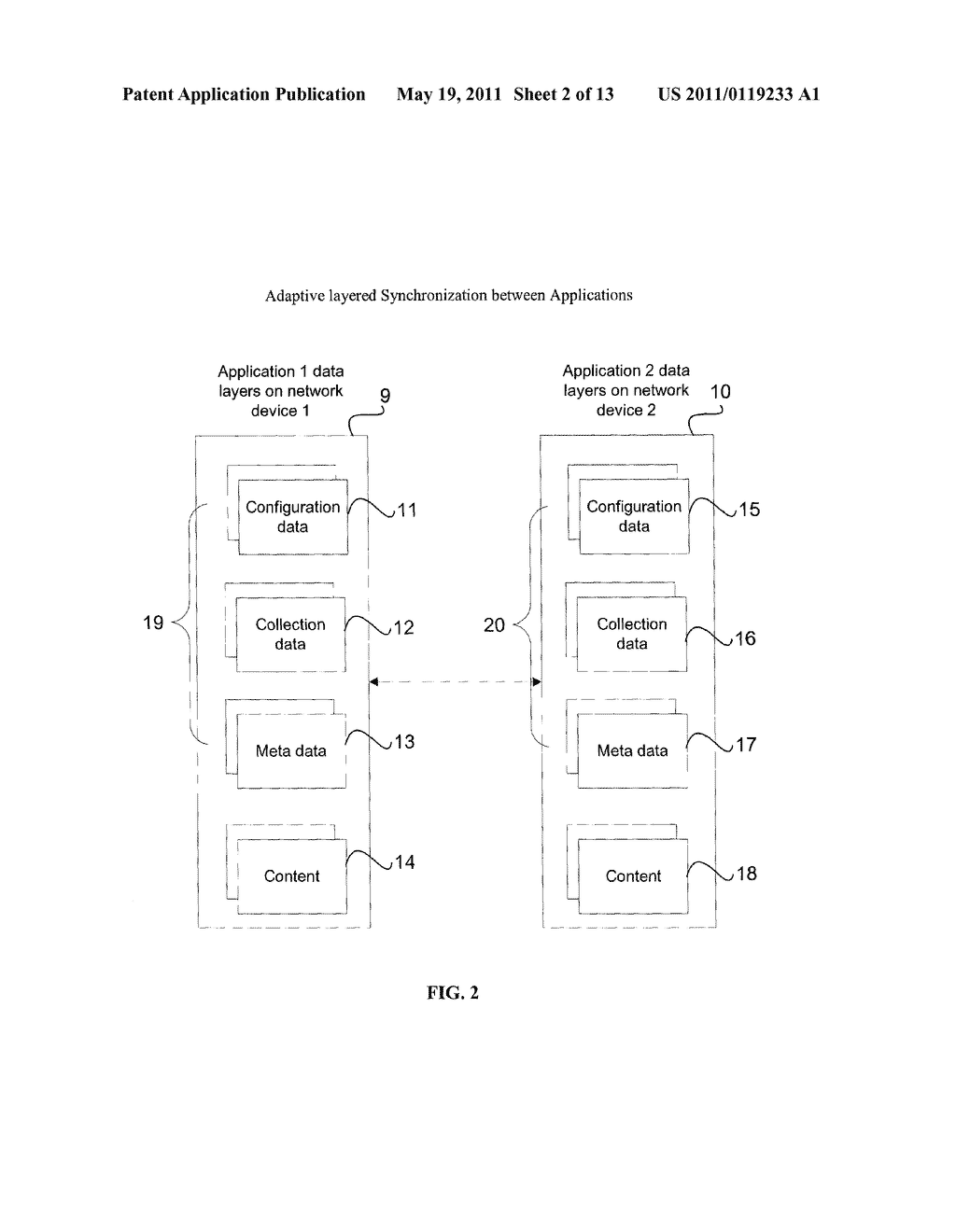 SYSTEM, METHOD AND COMPUTER PROGRAM FOR SYNCHRONIZING DATA BETWEEN DATA MANAGEMENT APPLICATIONS - diagram, schematic, and image 03