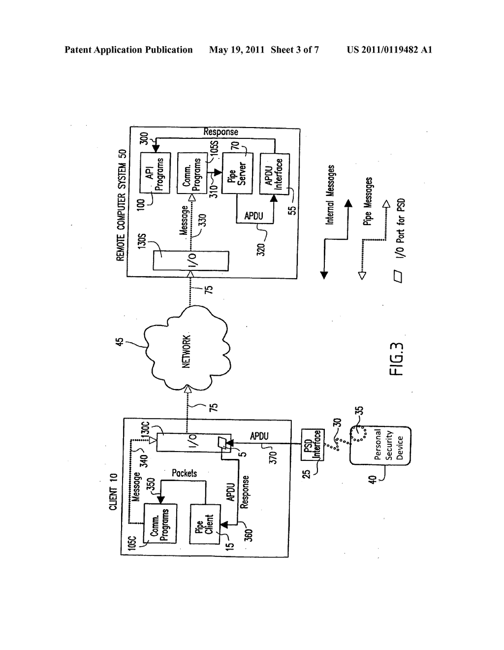 Method and system for establishing a communications pipe between a personal security device and a remote computer system - diagram, schematic, and image 04