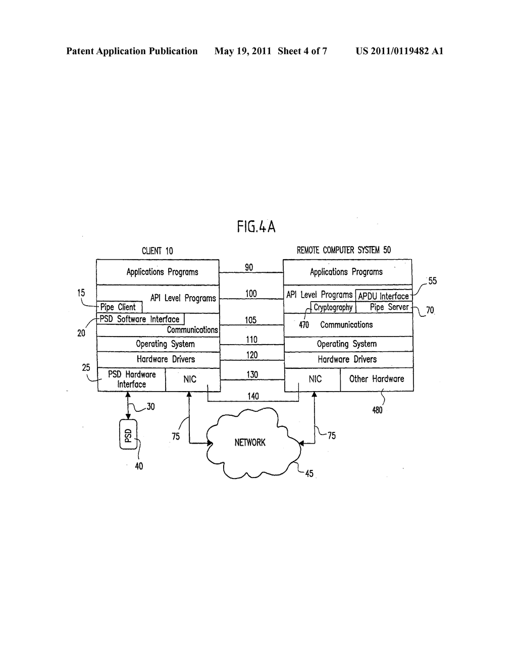 Method and system for establishing a communications pipe between a personal security device and a remote computer system - diagram, schematic, and image 05