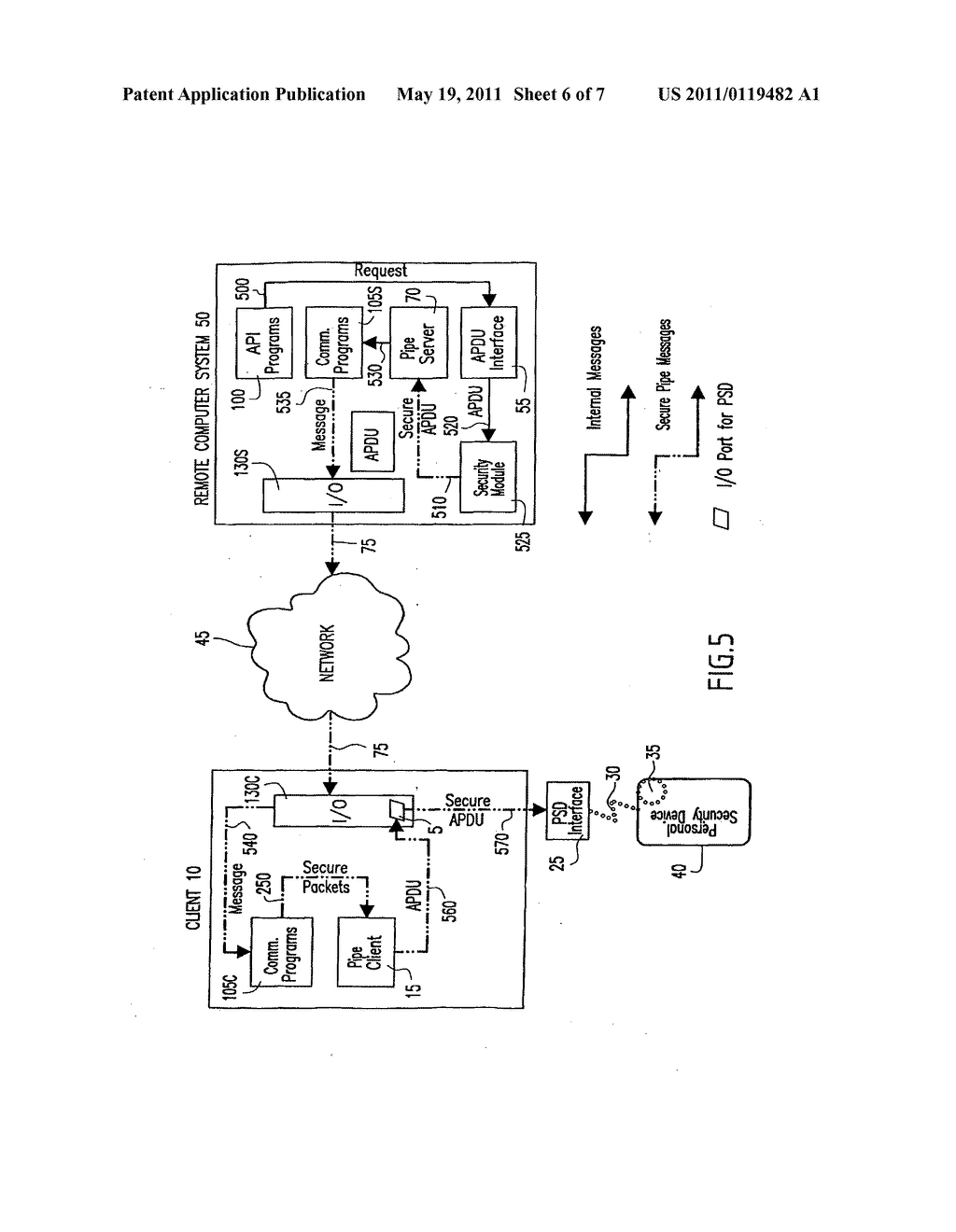 Method and system for establishing a communications pipe between a personal security device and a remote computer system - diagram, schematic, and image 07