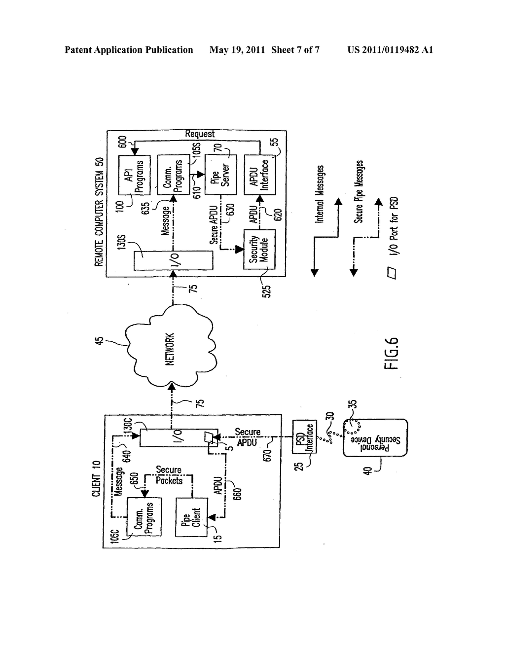 Method and system for establishing a communications pipe between a personal security device and a remote computer system - diagram, schematic, and image 08