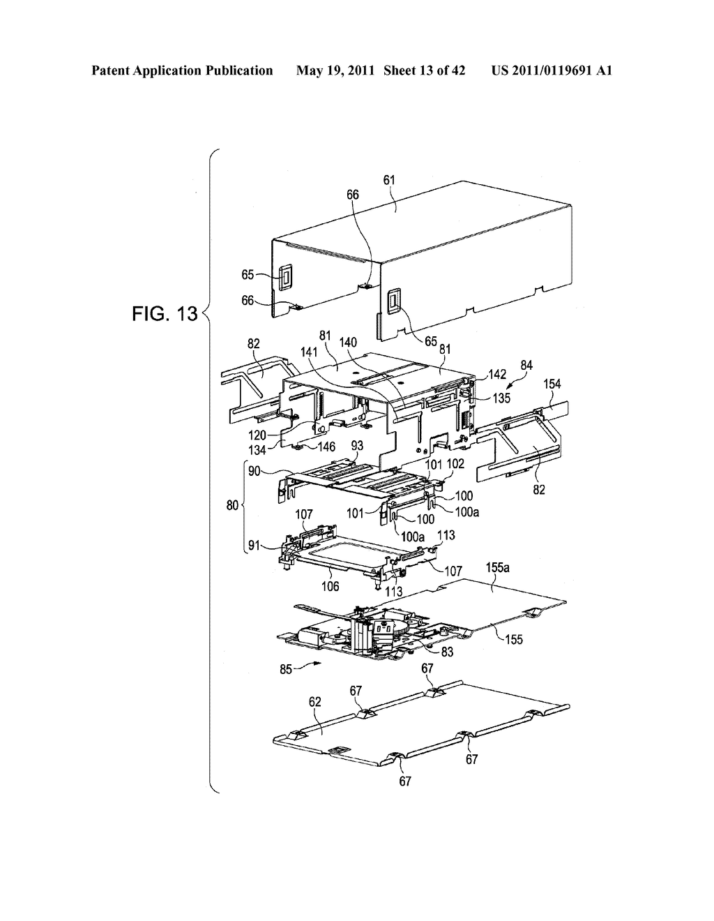 DISC LOADING MECHANISM - diagram, schematic, and image 14