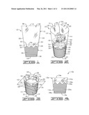 FLORAL SLEEVE HAVING AN ARCUATE UPPER END diagram and image