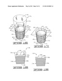 FLORAL SLEEVE HAVING AN ARCUATE UPPER END diagram and image