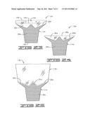 FLORAL SLEEVE HAVING AN ARCUATE UPPER END diagram and image