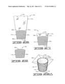 FLORAL SLEEVE HAVING AN ARCUATE UPPER END diagram and image