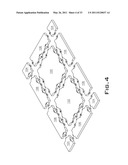 INTERLOCKING FLOOR SYSTEM WITH BARBS FOR RETAINING COVERING diagram and image