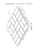 INTERLOCKING FLOOR SYSTEM WITH BARBS FOR RETAINING COVERING diagram and image