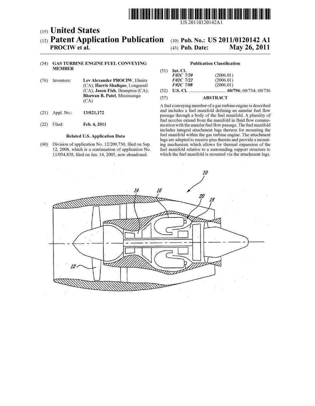 GAS TURBINE ENGINE FUEL CONVEYING MEMBER - diagram, schematic, and image 01