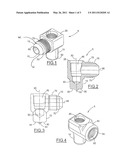 ONE-PIECE ELBOW HYDRAULIC FITTING DESIGNED FOR ELECTRIC ARC STUD WELDING AND PROCESS FOR PRODUCING THE SAME diagram and image