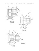 ONE-PIECE ELBOW HYDRAULIC FITTING DESIGNED FOR ELECTRIC ARC STUD WELDING AND PROCESS FOR PRODUCING THE SAME diagram and image