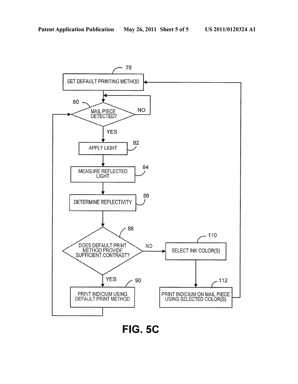 SYSTEM AND METHOD FOR IMPROVING PRINT QUALITY ON MAIL PIECES HAVING LOW REFLECTIVITY - diagram, schematic, and image 06