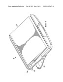 Combination portable computer cooling support and carrying case diagram and image