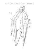 Combination portable computer cooling support and carrying case diagram and image