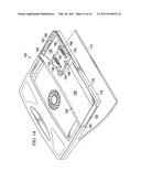 Combination portable computer cooling support and carrying case diagram and image