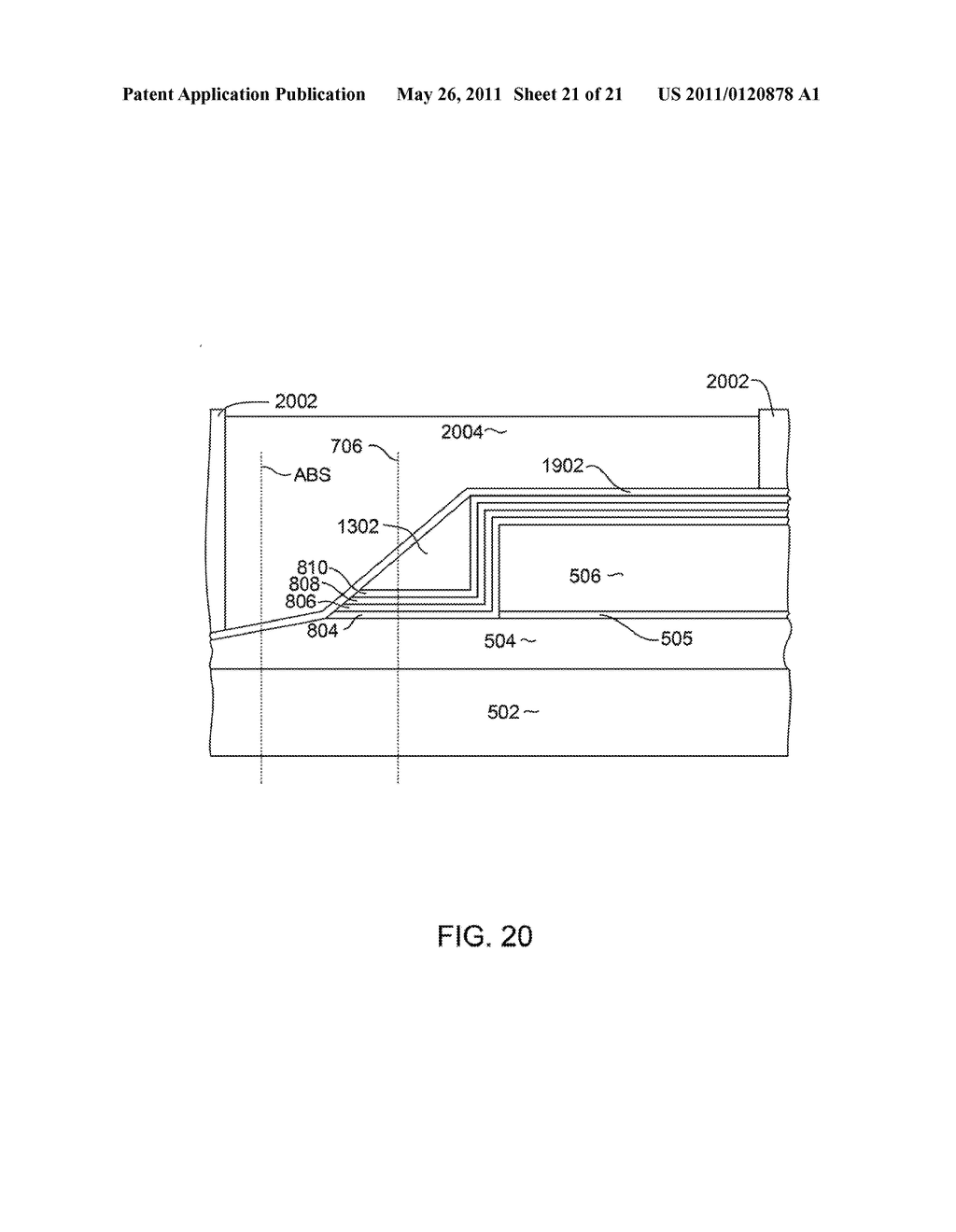 METHOD FOR MANUFACTURING A PERPENDICULAR MAGNETIC WRITE HEAD HAVING A TAPERED WRITE POLE AND NON-MAGNETIC BUMP STRUCTURE - diagram, schematic, and image 22