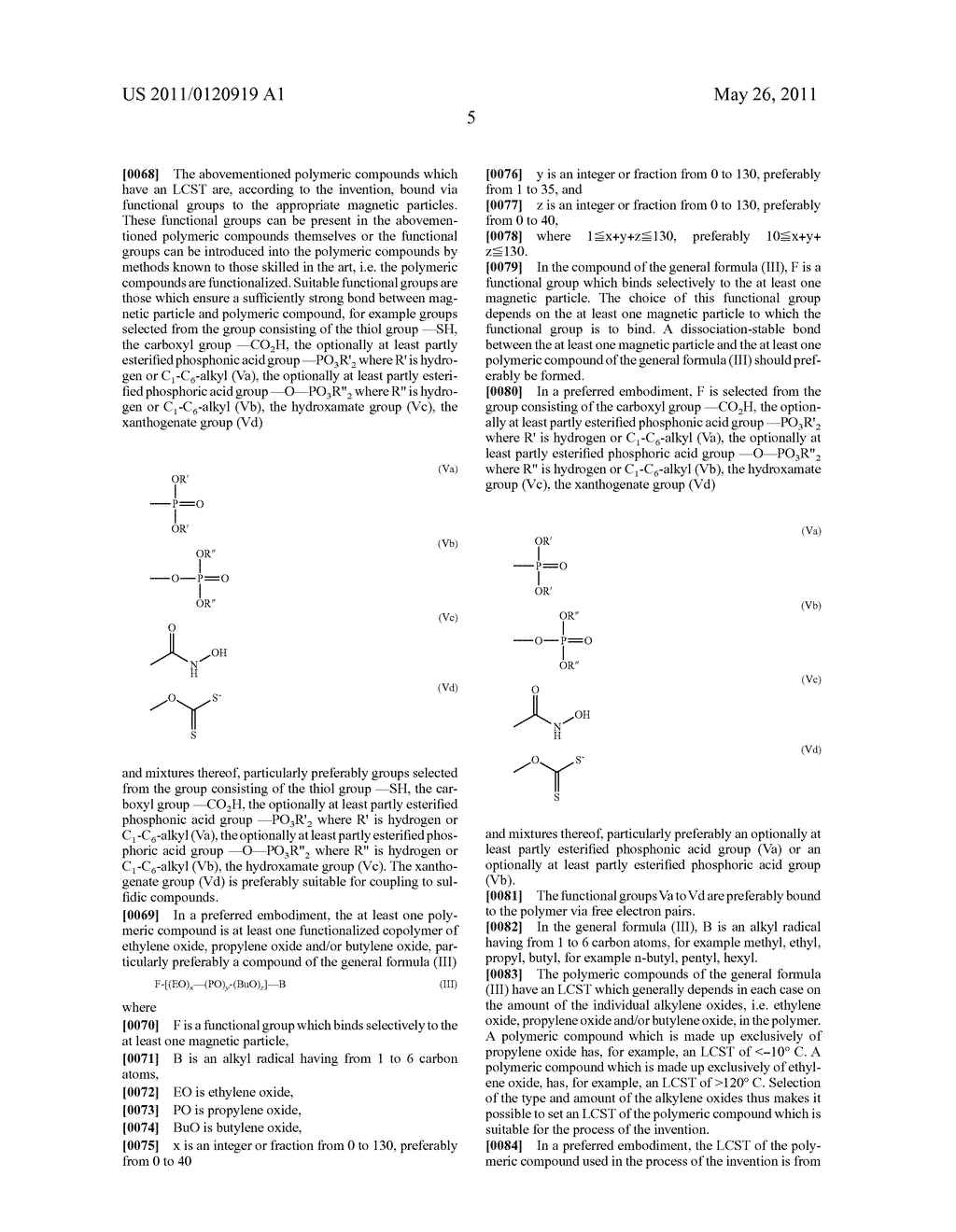 INORGANIC PARTICLES COMPRISING AN ORGANIC COATING THAT CAN BE HYDROPHILICALLY/HYDROPHOBICALLY TEMPERATURE CONTROLLED - diagram, schematic, and image 06