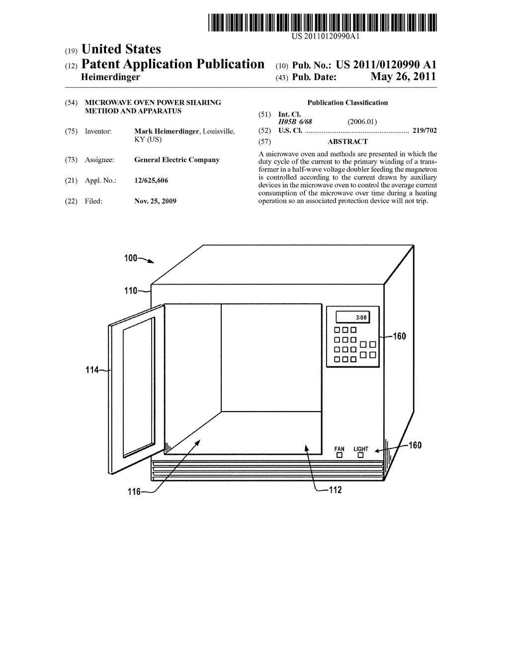 MICROWAVE OVEN POWER SHARING METHOD AND APPARATUS - diagram, schematic, and image 01