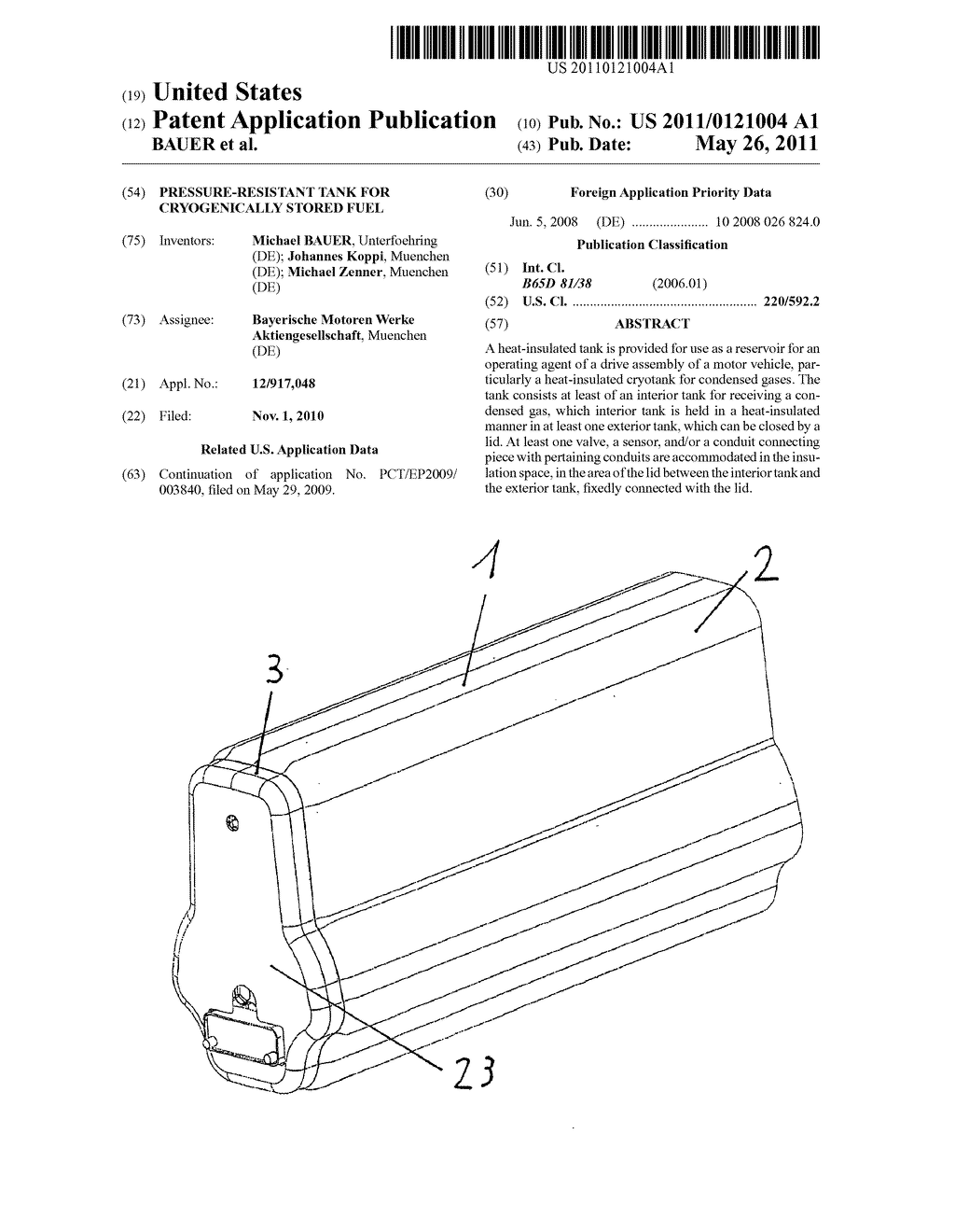 Pressure-Resistant Tank for Cryogenically Stored Fuel - diagram, schematic, and image 01