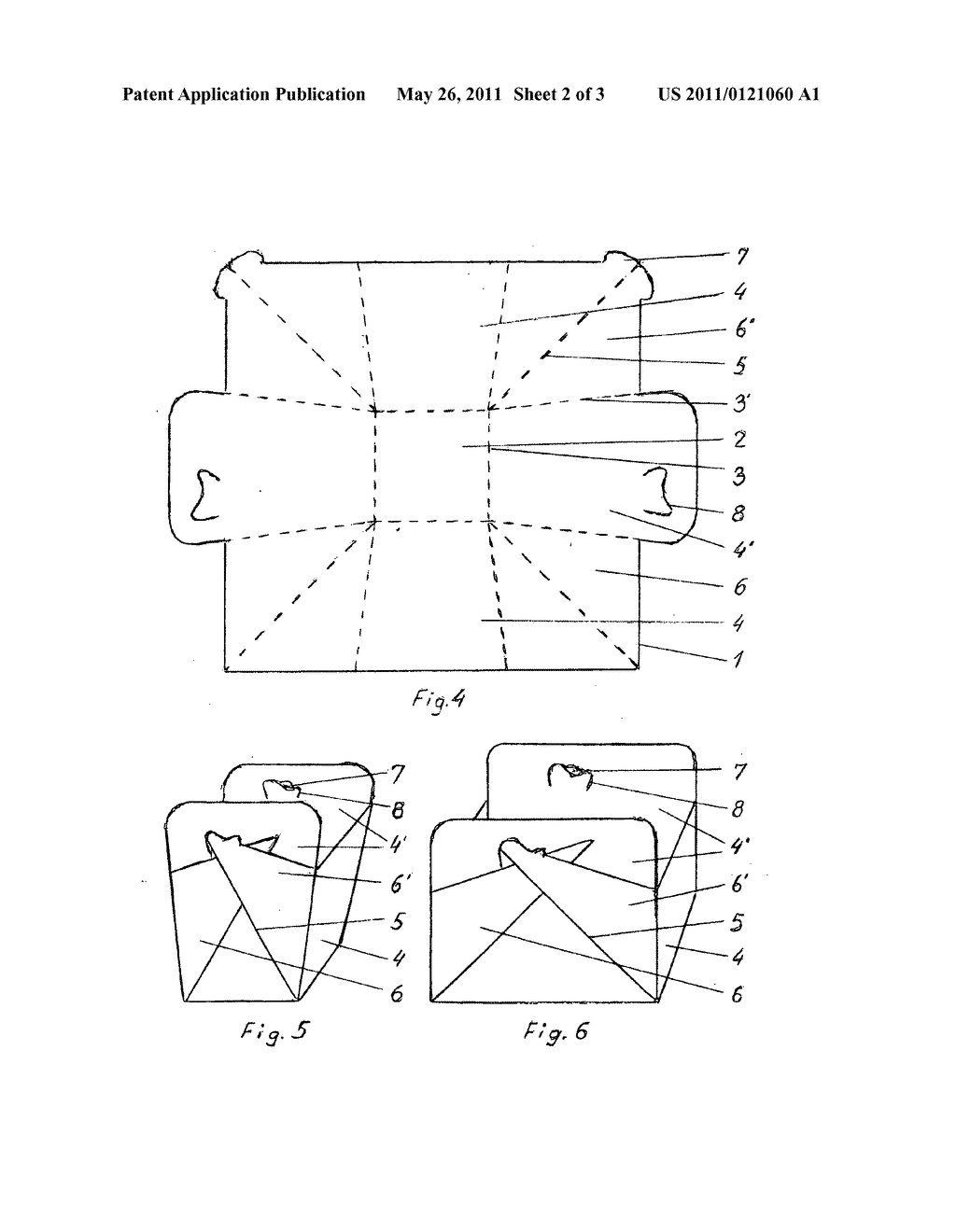 FOLDABLE CONTAINER WITH GUSSET FOLDS - diagram, schematic, and image 03