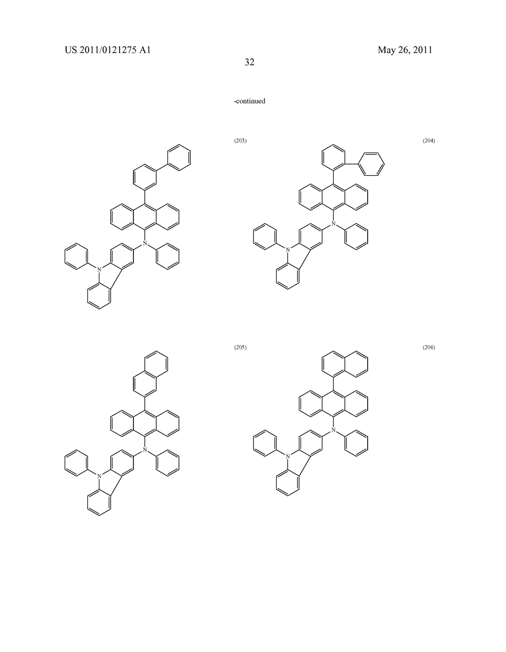 Anthracene Derivative, and Light Emitting Element, Light Emitting Device, and Electronic Device Using the Anthracene Derivative - diagram, schematic, and image 81