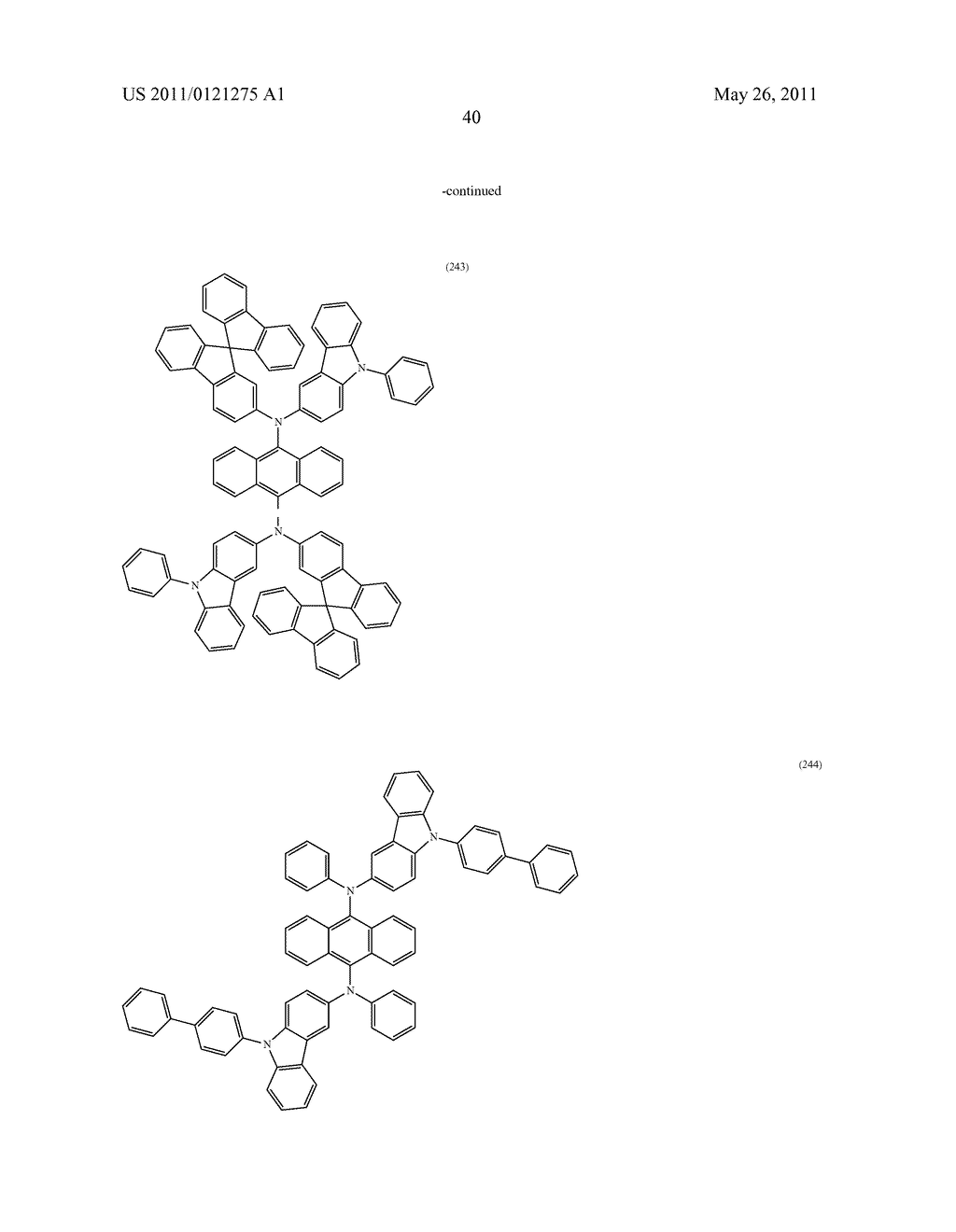 Anthracene Derivative, and Light Emitting Element, Light Emitting Device, and Electronic Device Using the Anthracene Derivative - diagram, schematic, and image 89