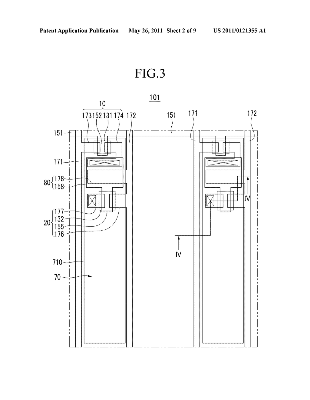 ORGANIC LIGHT EMITTING DIODE DISPLAY AND METHOD OF MANUFACTURING THE SAME - diagram, schematic, and image 03