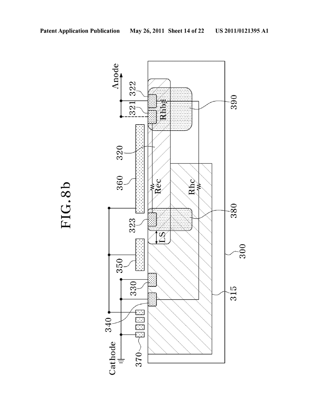 ELECTROSTATIC DISCHARGE PROTECTION DEVICE FOR HIGH VOLTAGE OPERATION - diagram, schematic, and image 15