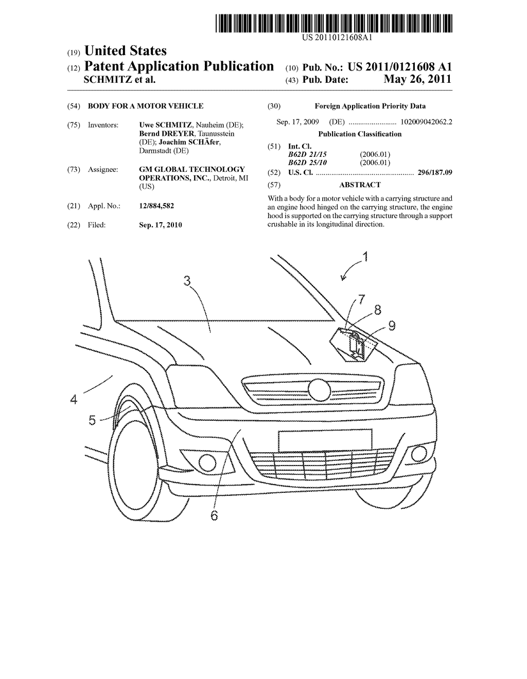 BODY FOR A MOTOR VEHICLE - diagram, schematic, and image 01