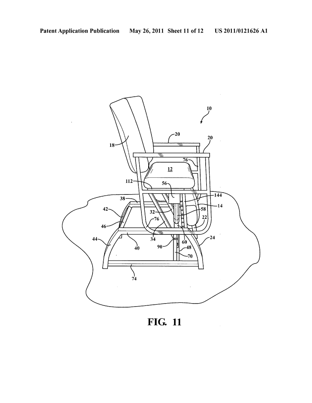 Lift chair - diagram, schematic, and image 12