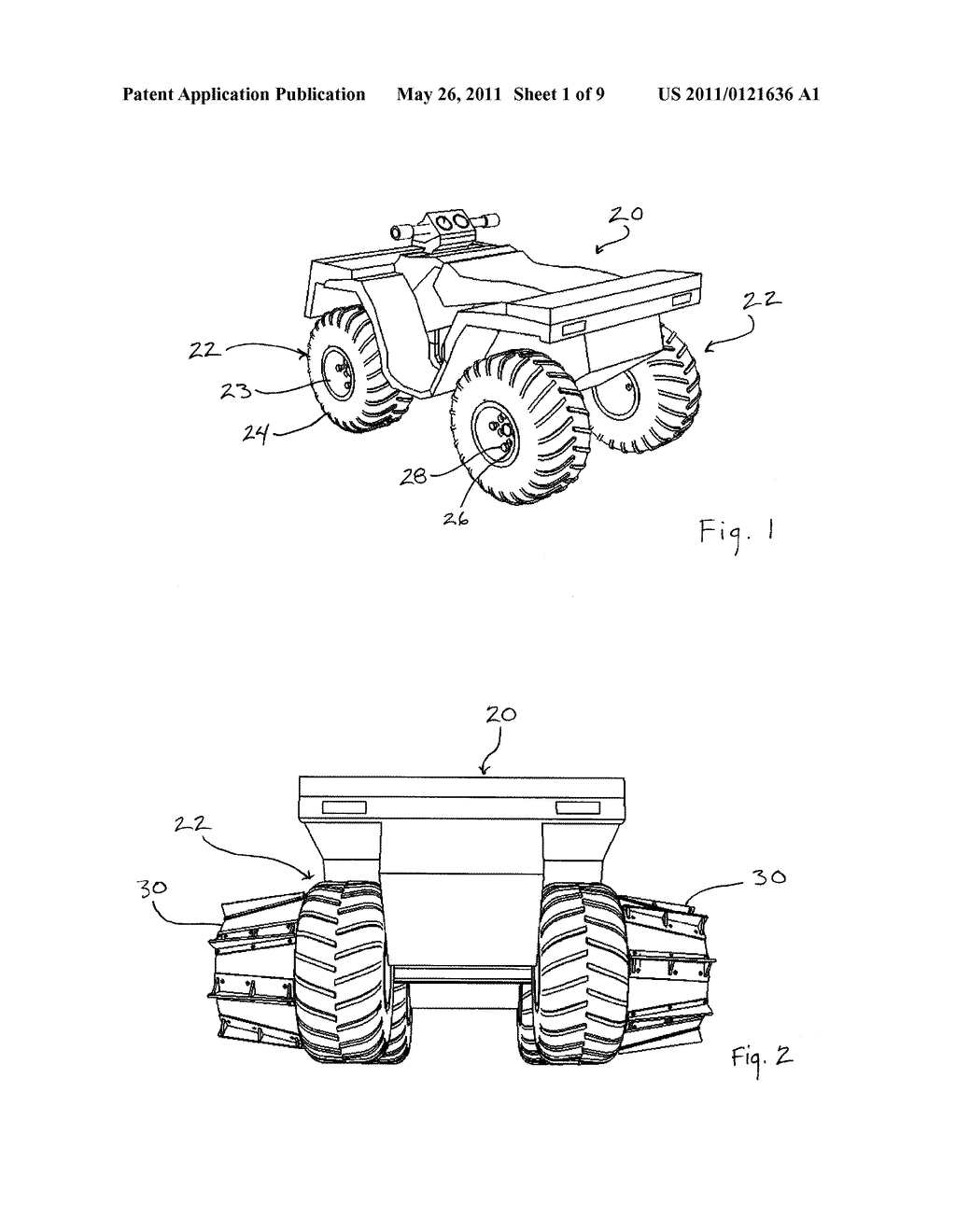 LOOSE TERRAIN TRACTION-ASSIST DEVICE FOR WHEELED ALL-TERRAIN AND UTILITY VEHICLES - diagram, schematic, and image 02