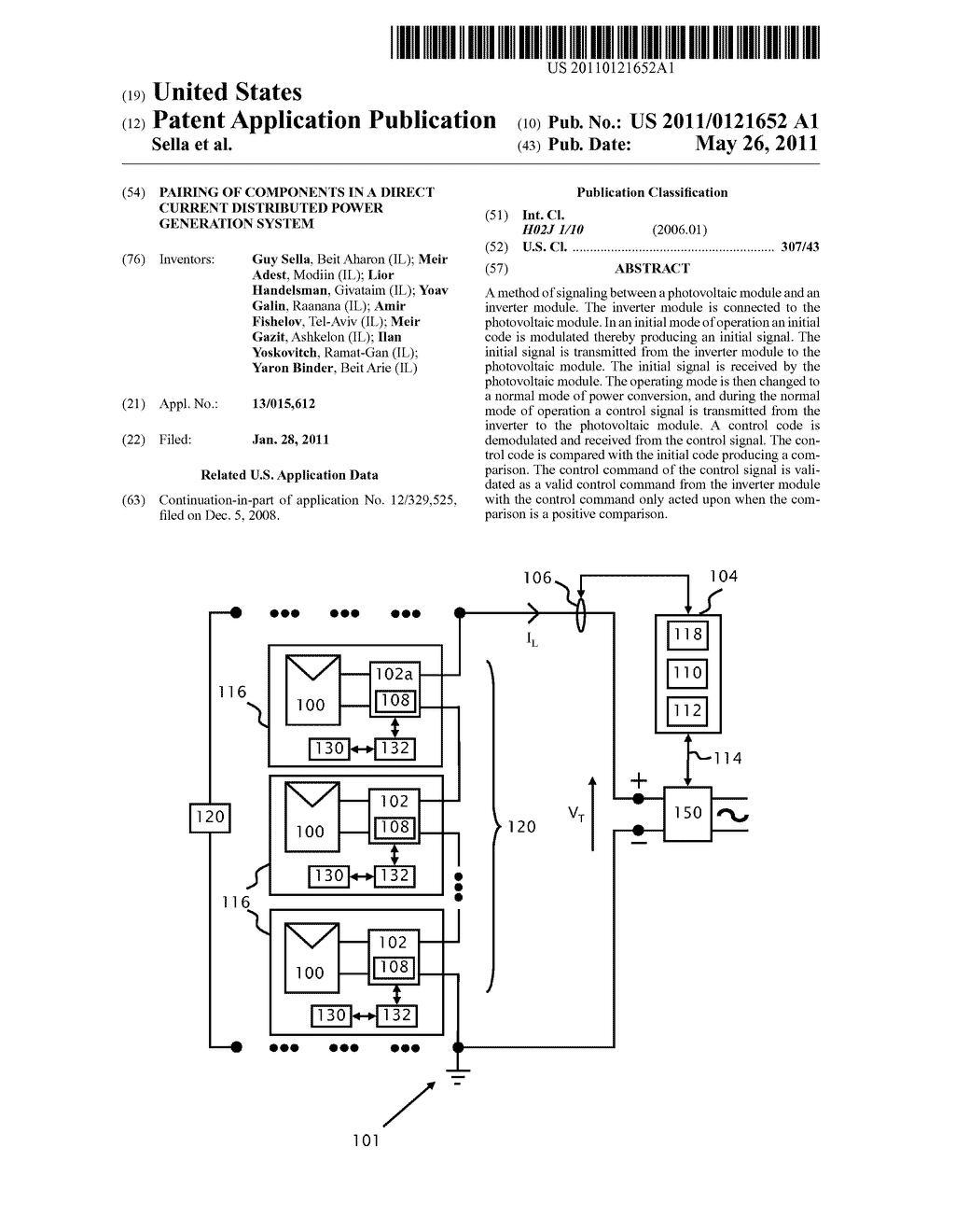 PAIRING OF COMPONENTS IN A DIRECT CURRENT DISTRIBUTED POWER GENERATION SYSTEM - diagram, schematic, and image 01