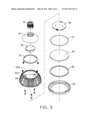 LED LAMP HAVING GOOD HERMETICAL PERFORMANCE diagram and image