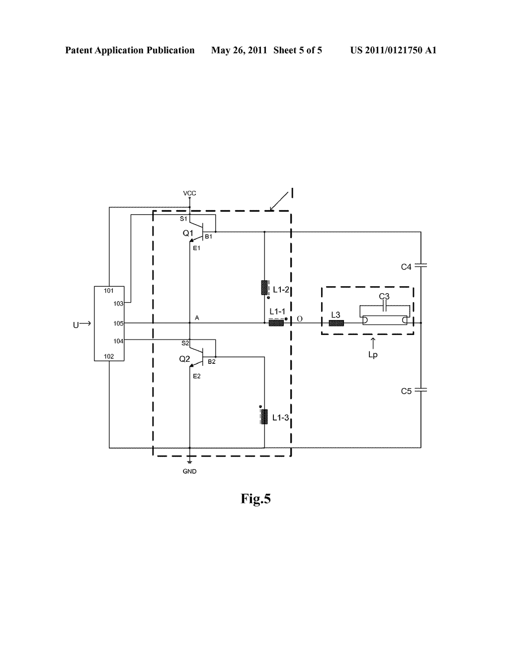 Self-oscillating half-bridge drive device and light-emitting device - diagram, schematic, and image 06