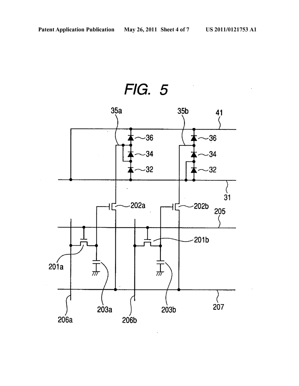 ORGANIC ELECTROLUMINESCENCE DISPLAY APPARATUS - diagram, schematic, and image 05