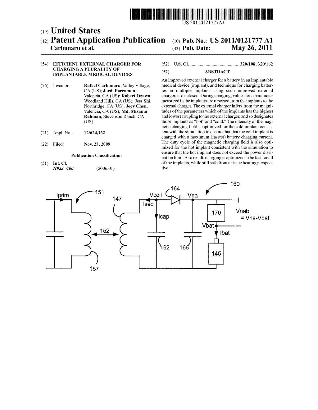 Efficient External Charger for Charging a Plurality of Implantable Medical Devices - diagram, schematic, and image 01