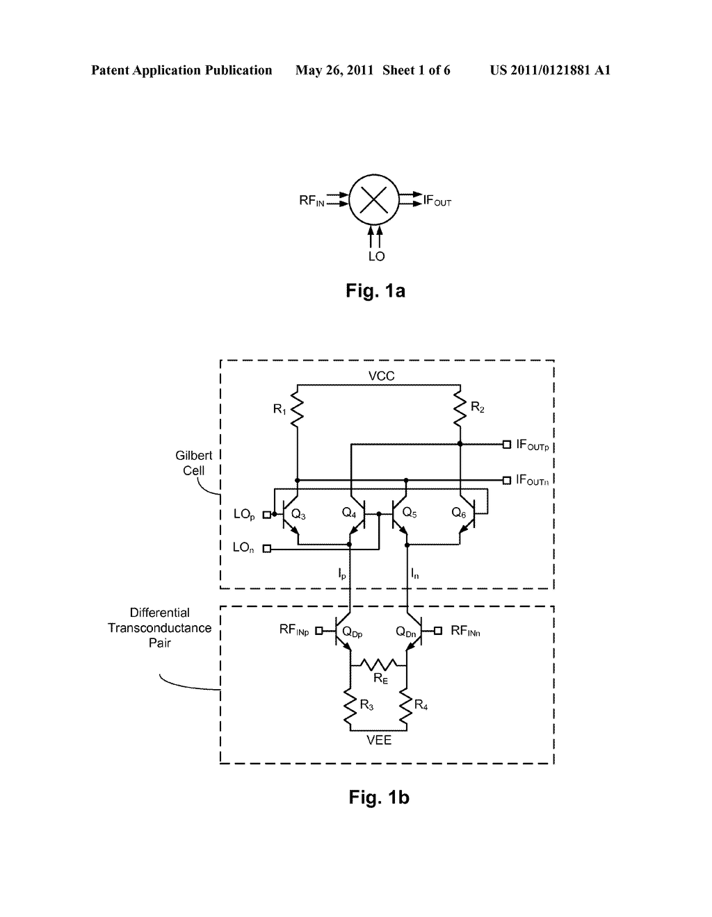 MULTIPLE INPUT / GAIN STAGE GILBERT CELL MIXERS - diagram, schematic, and image 02