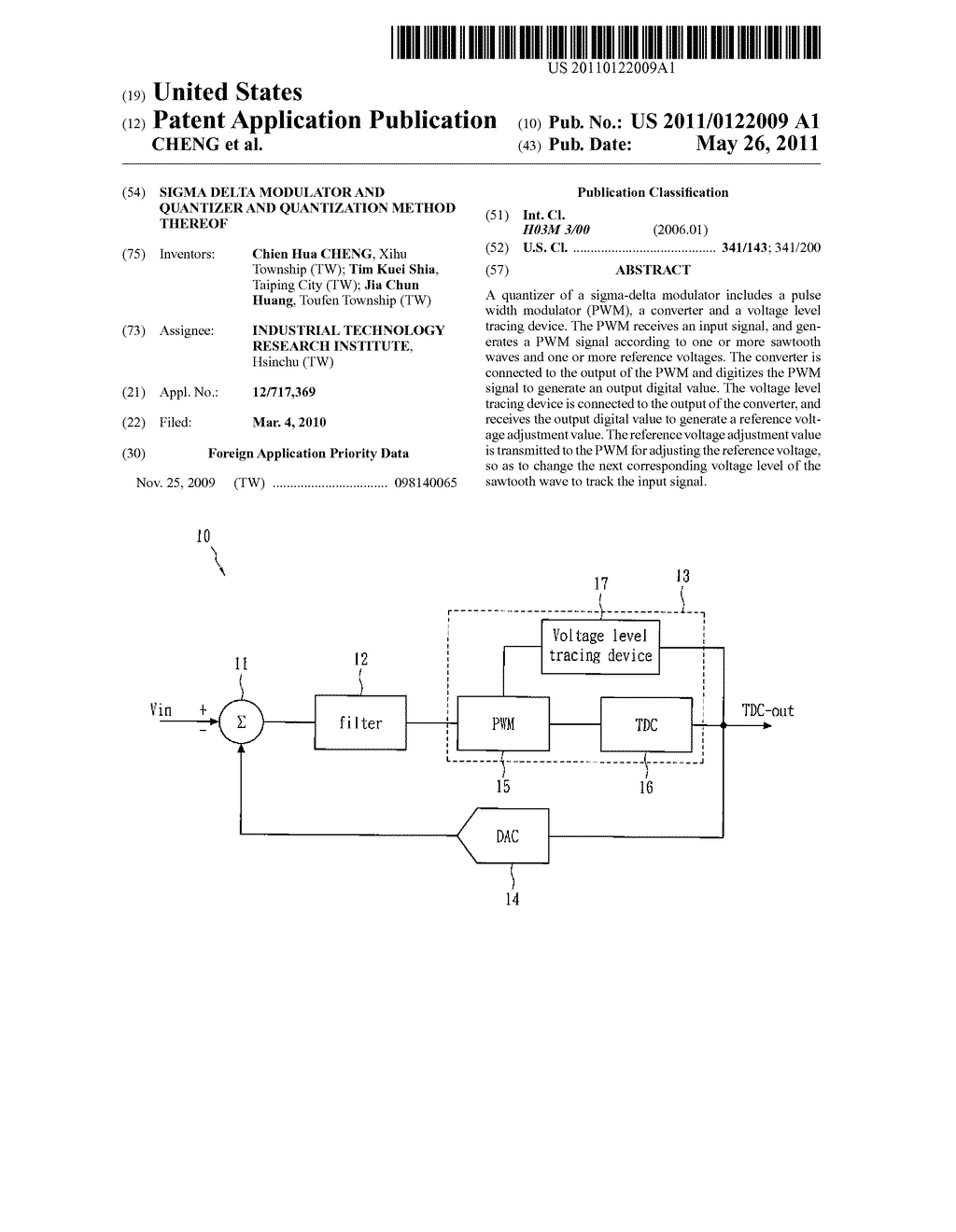 SIGMA DELTA MODULATOR AND QUANTIZER AND QUANTIZATION METHOD THEREOF - diagram, schematic, and image 01