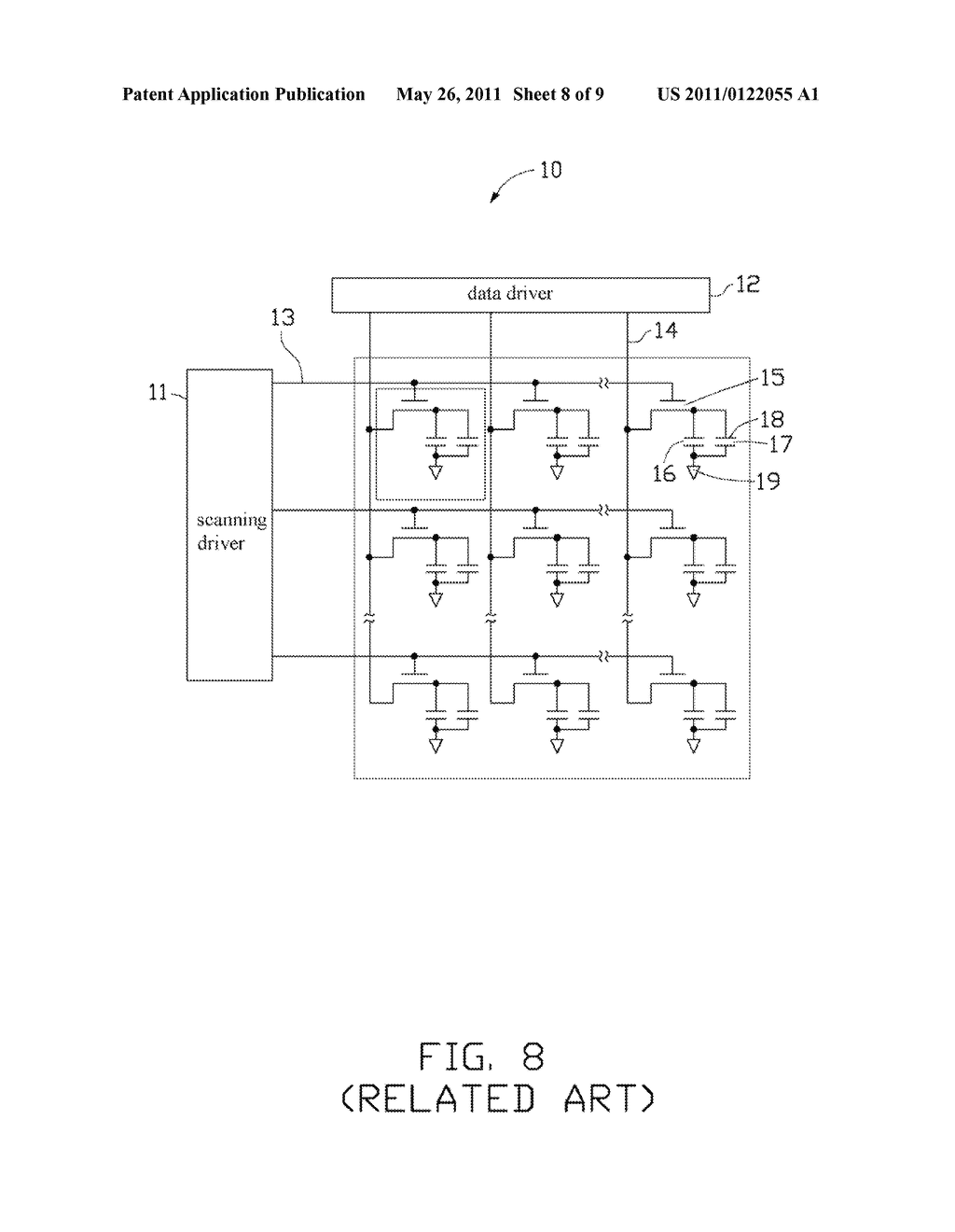 LIQUID CRYSTAL DISPLAY WITH DOUBLE DATA LINES - diagram, schematic, and image 09