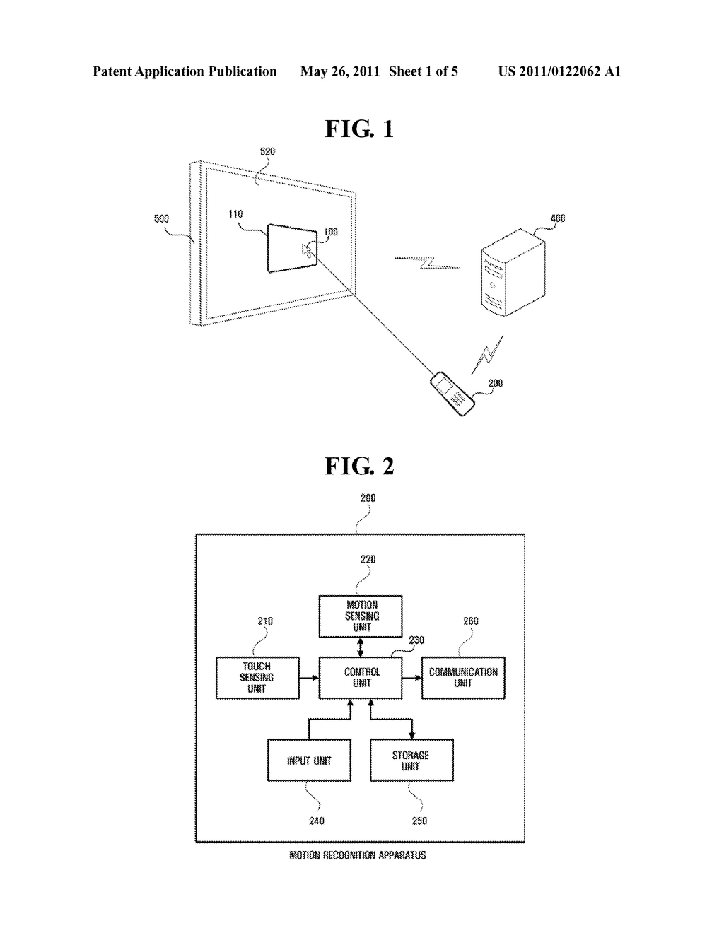 MOTION RECOGNITION APPARATUS AND METHOD - diagram, schematic, and image 02