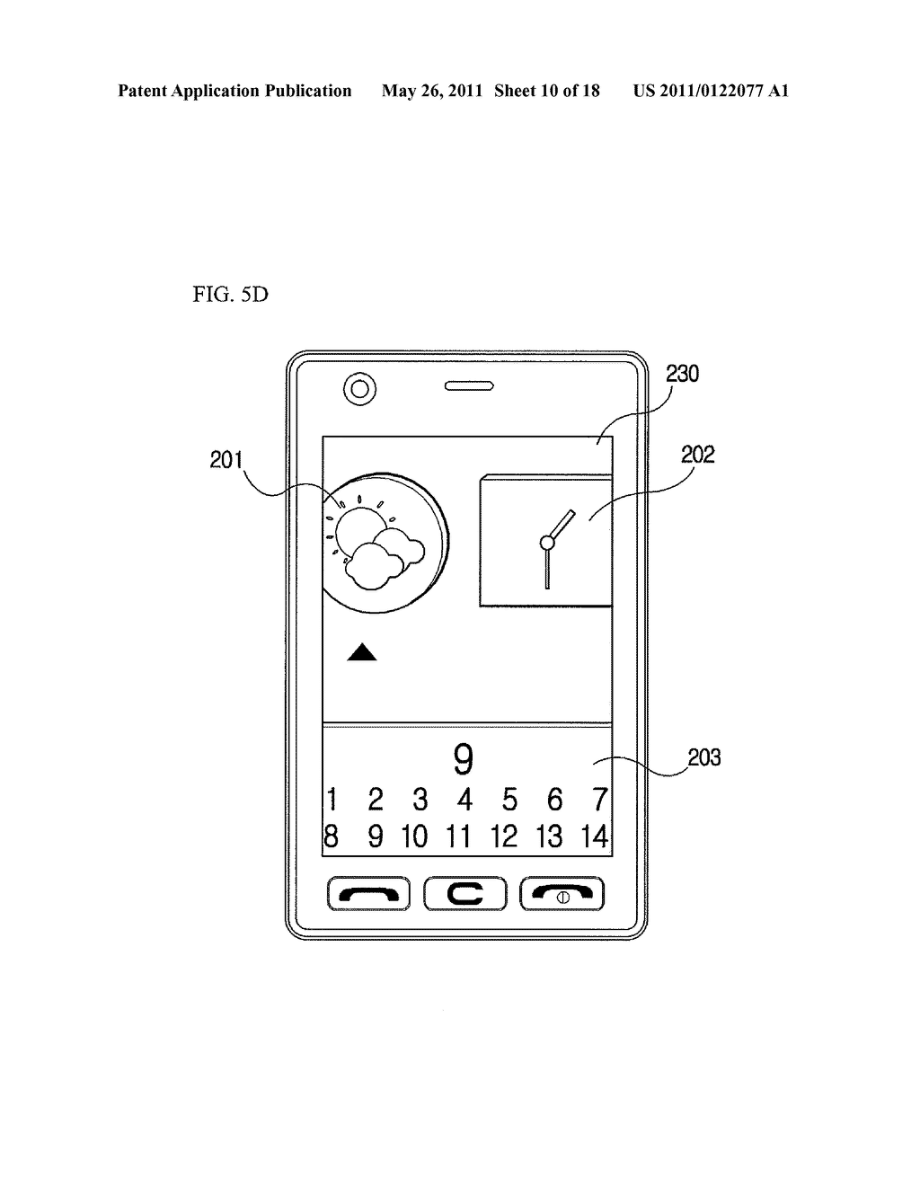 METHOD FOR DISPLAYING DATA IN MOBILE TERMINAL HAVING TOUCH SCREEN AND MOBILE TERMINAL THEREOF - diagram, schematic, and image 11