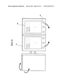 Portable electronic display apparatus, control method of portable electronic display apparatus and control program of portable electronic display apparatus diagram and image