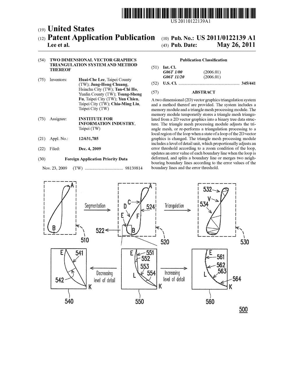 TWO DIMENSIONAL VECTOR GRAPHICS TRIANGULATION SYSTEM AND METHOD THEREOF - diagram, schematic, and image 01