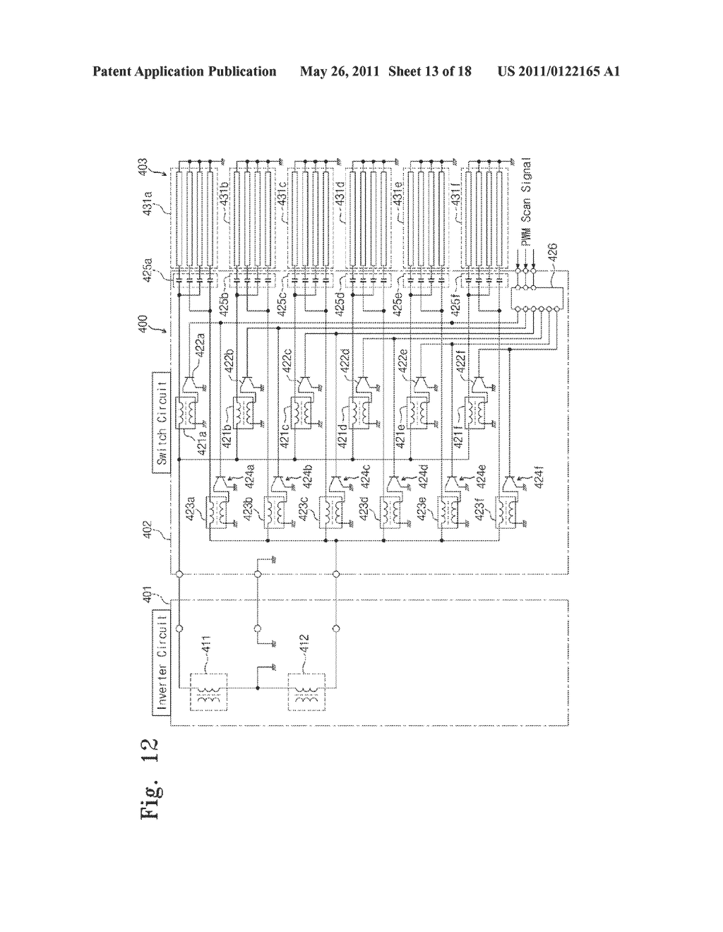 LAMP DRIVING CIRCUIT HAVING LOW VOLTAGE CONTROL, BACKLIGHT UNIT, AND LIQUID CRYSTAL DISPLAY USING THE SAME - diagram, schematic, and image 14