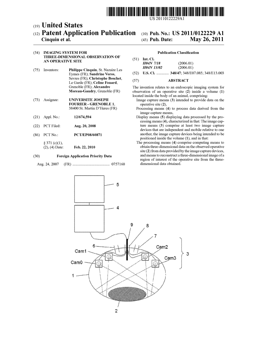 Imaging System for Three-Dimensional Observation of an Operative Site - diagram, schematic, and image 01