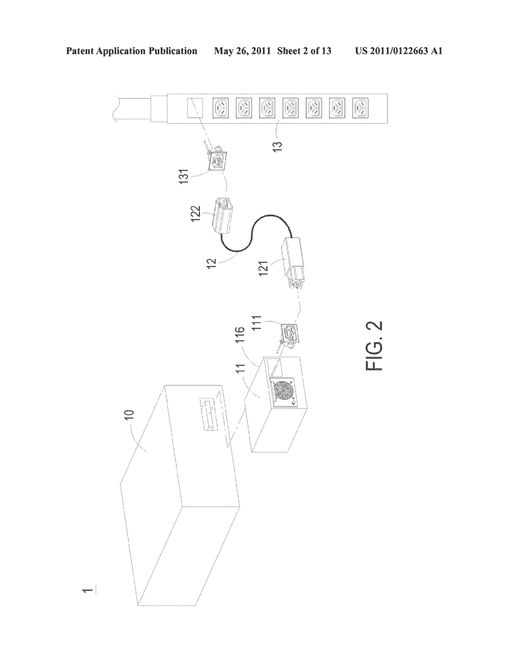 POWER SUPPLY WITH ARC FLASH PROTECTION MECHANISM AND DATA-PROCESSING SYSTEM EMPLOYING SAME - diagram, schematic, and image 03