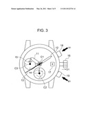 Chronograph timepiece diagram and image